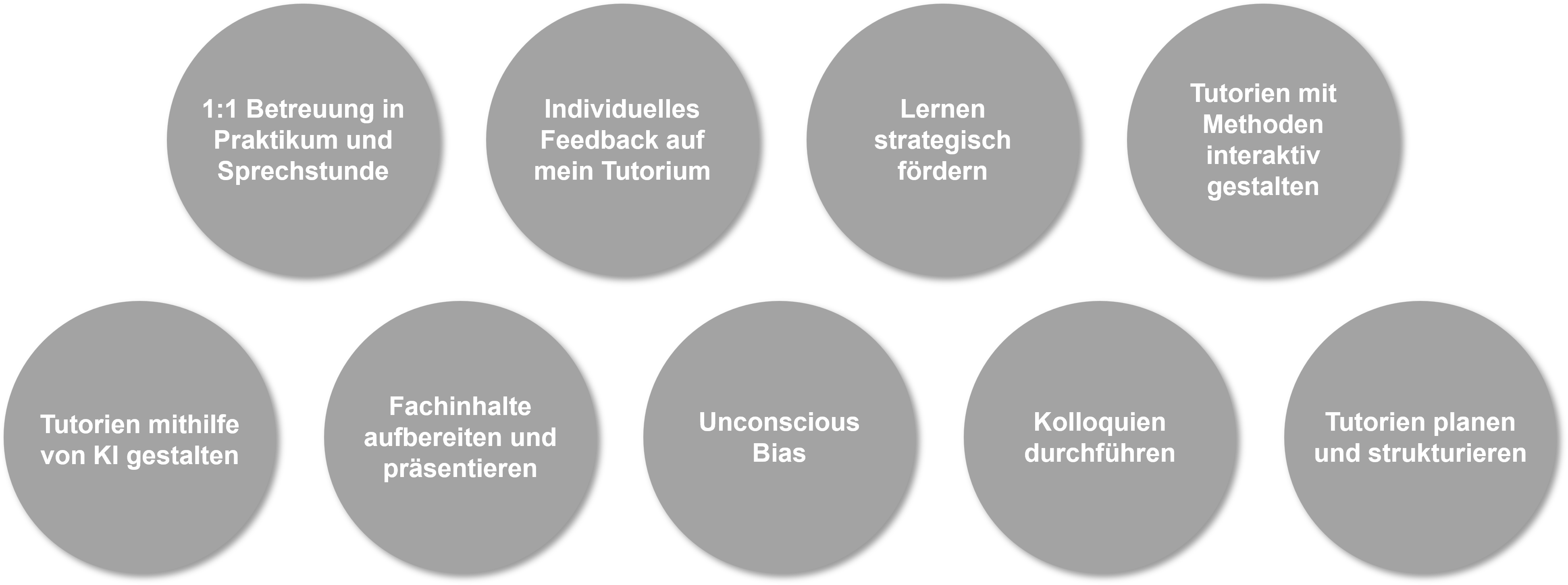 &Uuml;bersicht Vertiefungsangebot